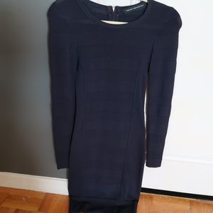 French Connection Long Sleeve Bandage Dress